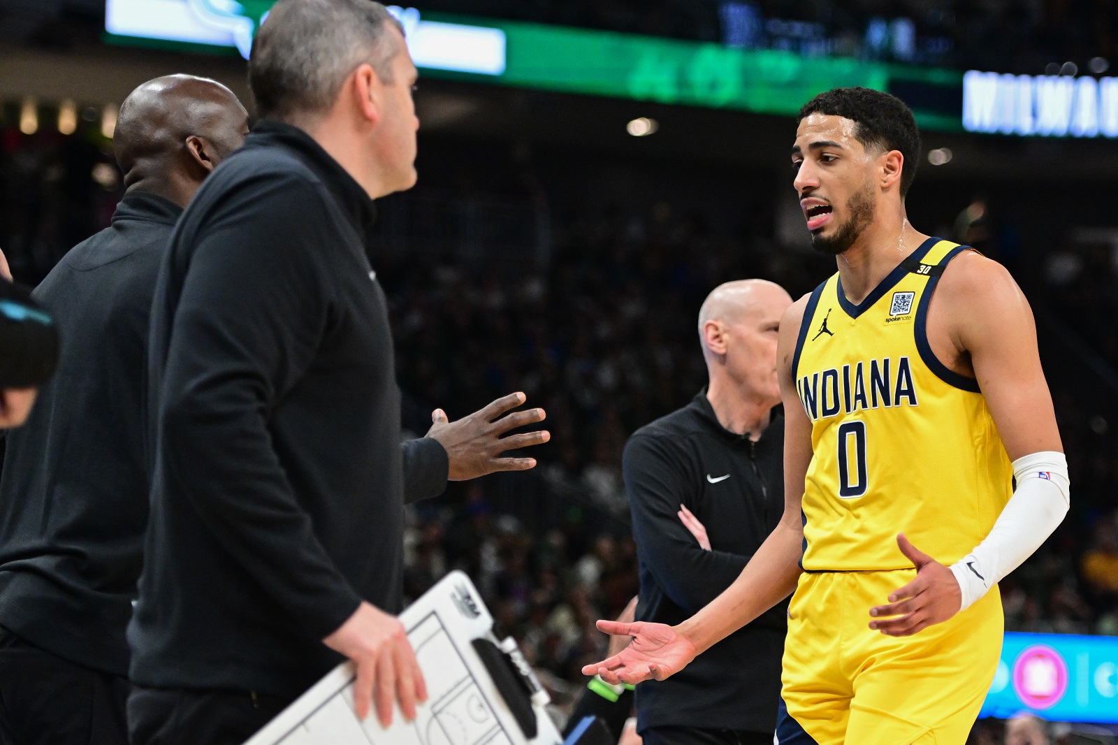 Tyrese Haliburton (Pacers) contre les Bucks