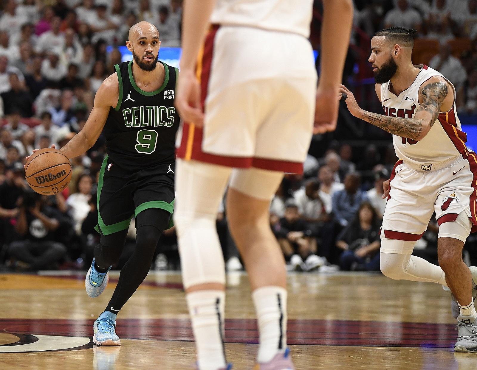 Derrick White (Celtics) lors du Game 4 contre le Heat