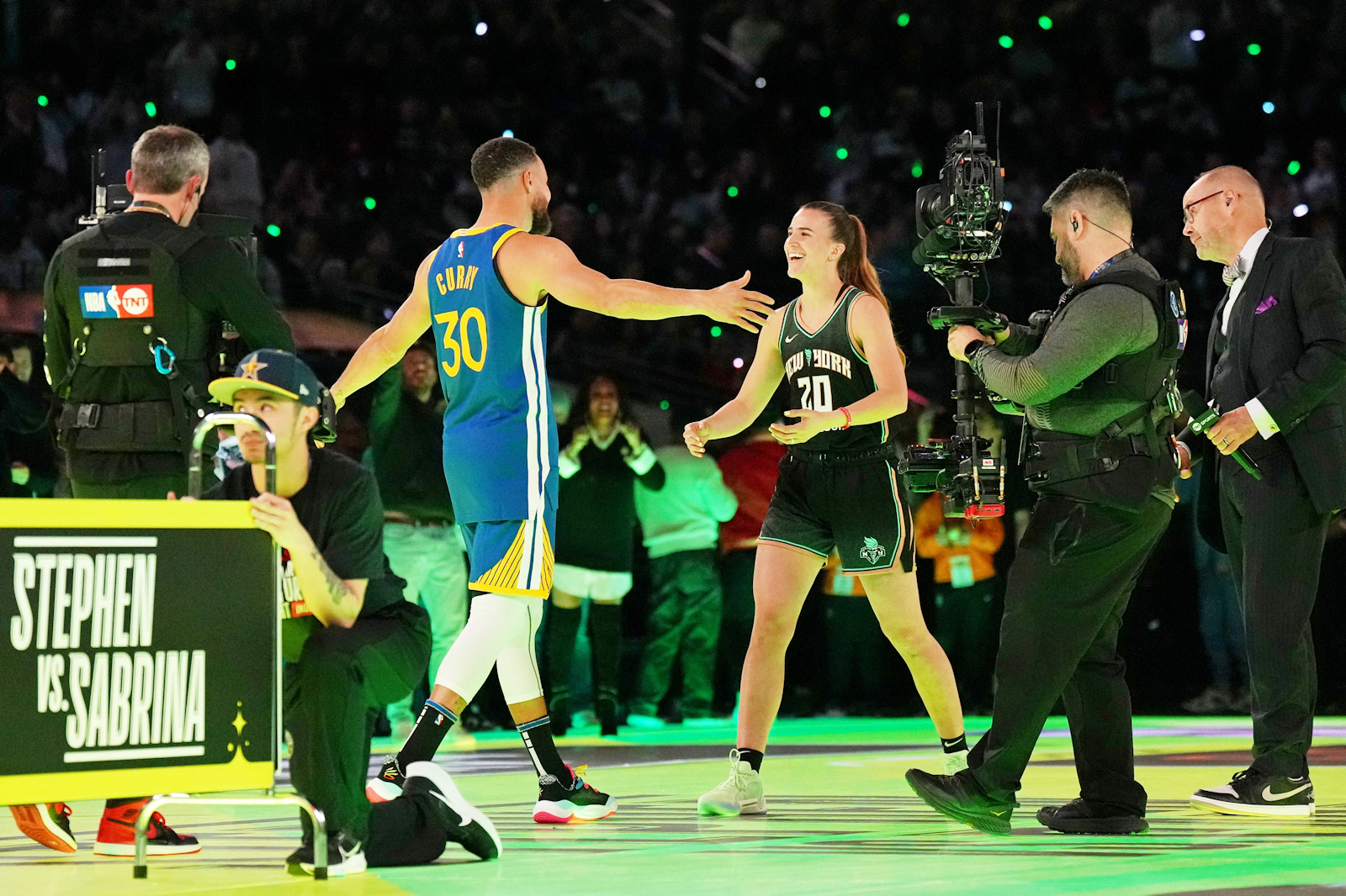 Stephen Curry et Sabrina Ionescu