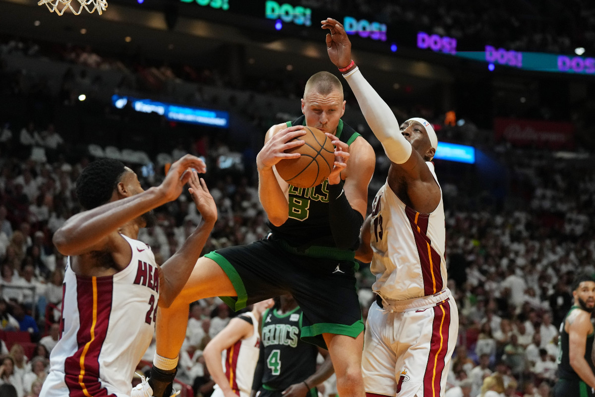 Kristaps Porzingis avec les Celtics