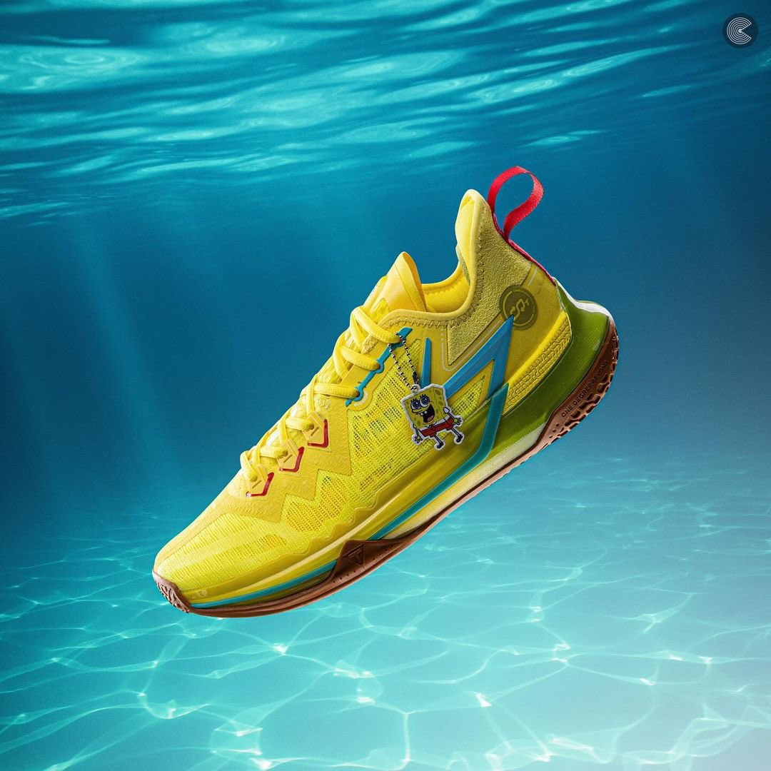 la Big3 Future aux couleurs des quatre personnages principaux du dessin animé Bob l'éponge