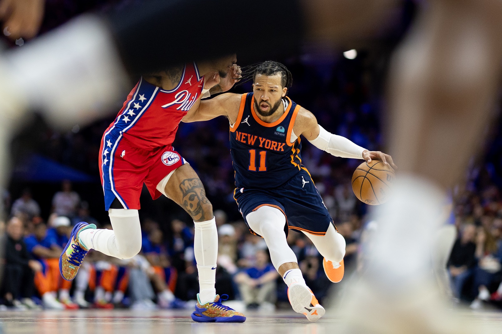 Jalen Brunson avec les Knicks en playoffs