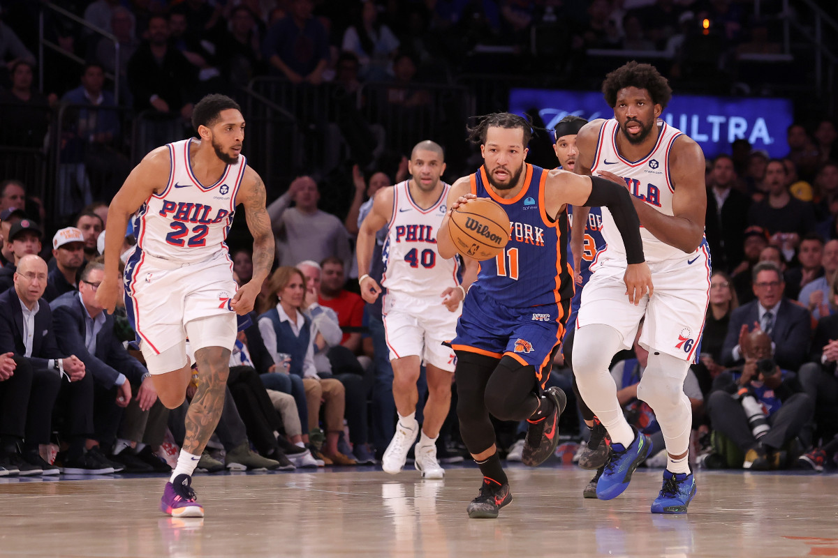 Les Sixers face aux Knicks