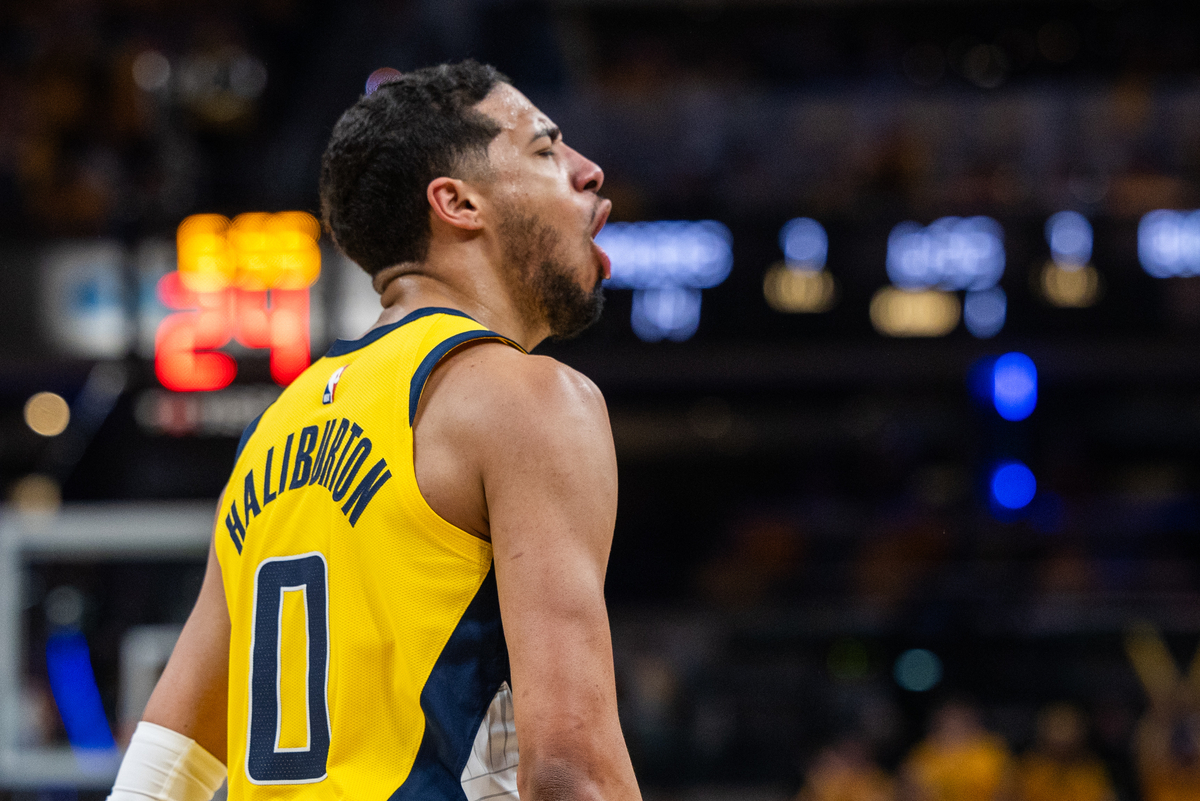 Tyrese Haliburton avec les Pacers en playoffs
