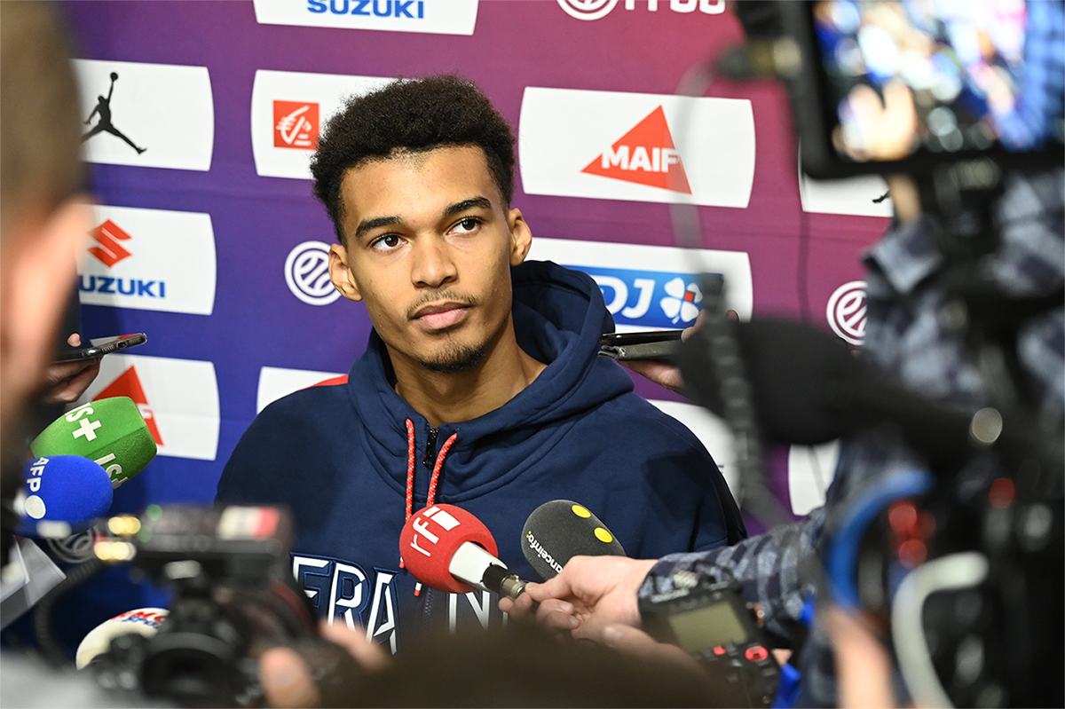 Victor Wembanyama avec les Bleus pour les JO 2024 de Paris