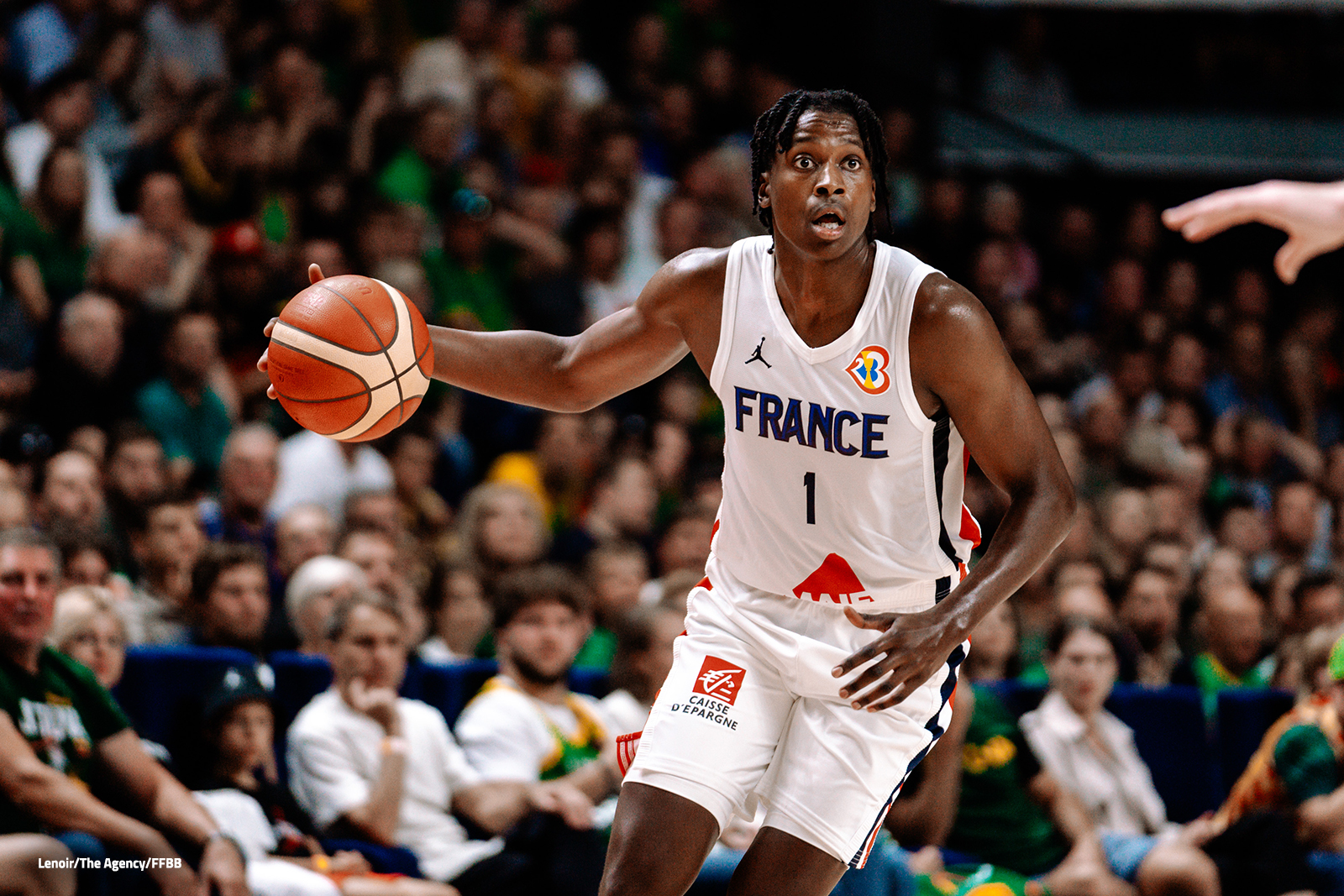 Frank Ntilikina avec l'Equipe de France