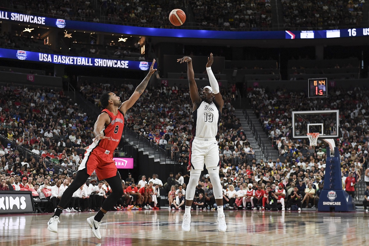 Bam Adebayo lors de Team USA - Canada