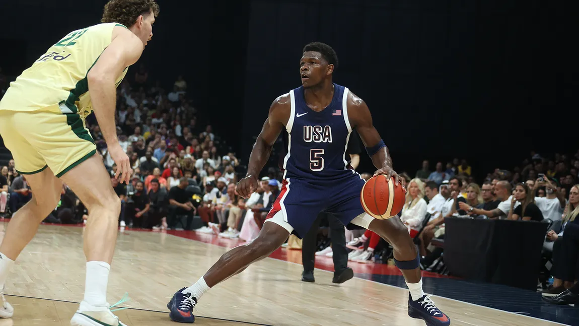 Anthony Edwards avec Team USA