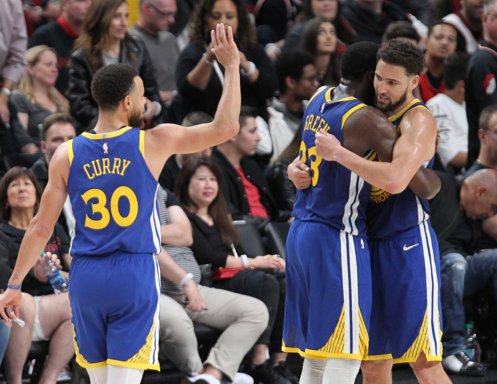 Klay Thompson et Draymond Green