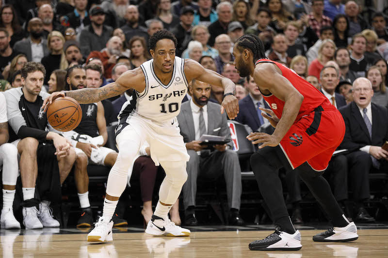 DeMar DeRozan avec les Spurs