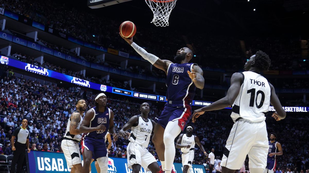 LeBron James et les Etats-Unis face au Soudan du Sud