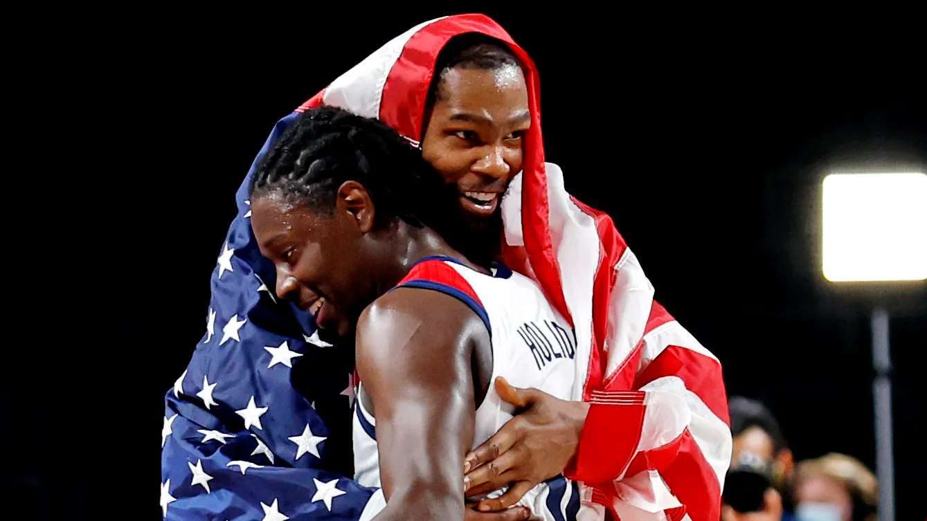 Jrue Holiday et Kevin Durant
