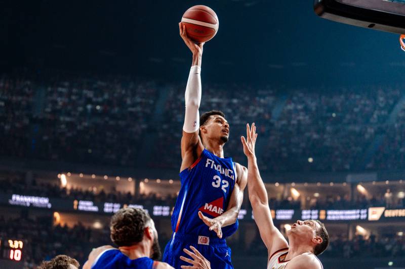 Victor Wembanyama (France) contre l'Allemagne