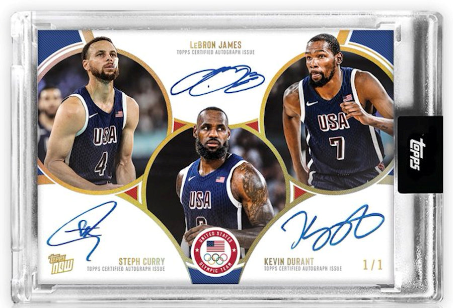 carte collector lebron curry durant