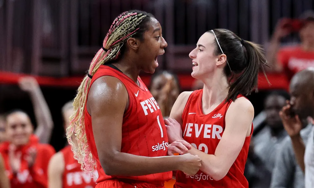 Caitlin Clark et Aliyah Boston