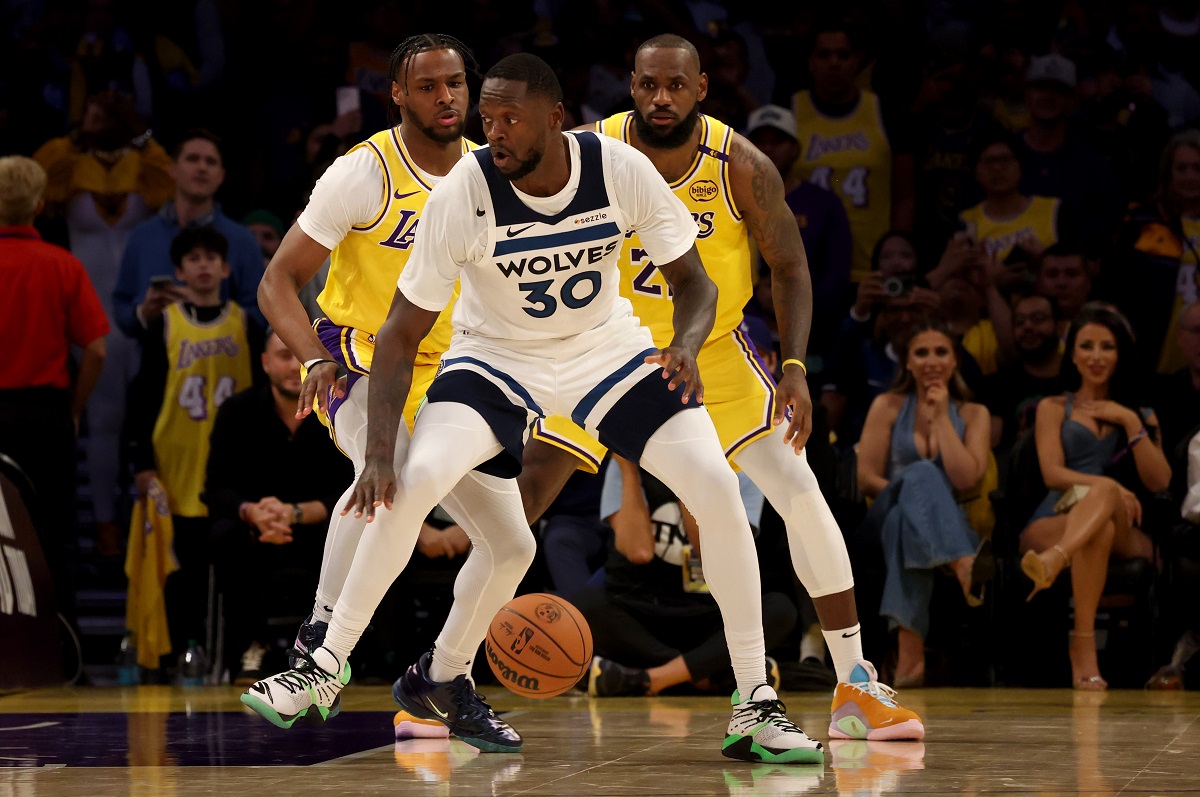 Julius Randle avec les Wolves contre les Lakers