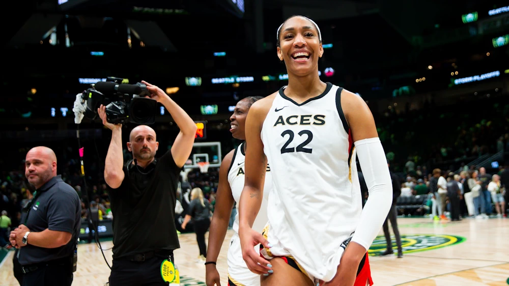 A'ja Wilson avec les Las Vegas Aces