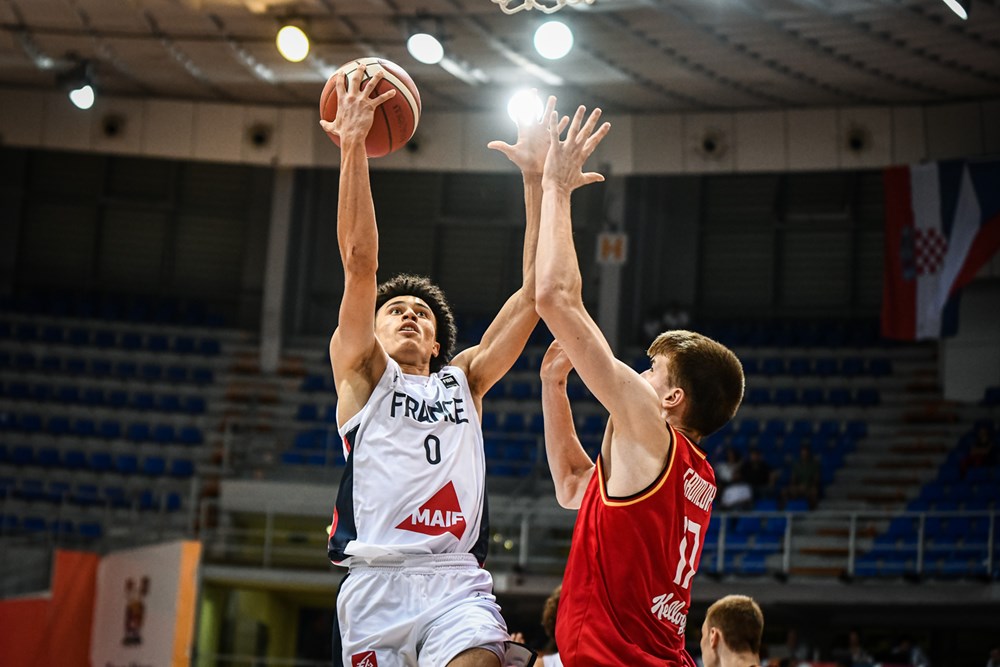Nolan Traoré avec l'Equipe de France