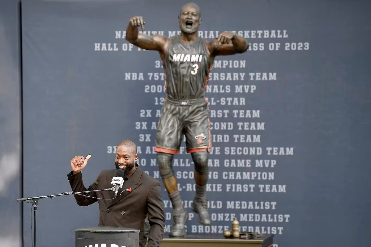 La statue de Dwyane Wade