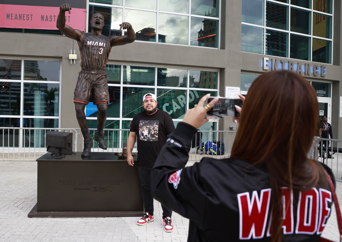 La statue de Dwyane Wade