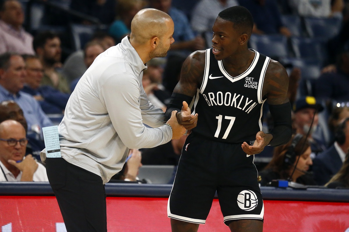 Dennis Schröder et Jordi Fernandez (Nets