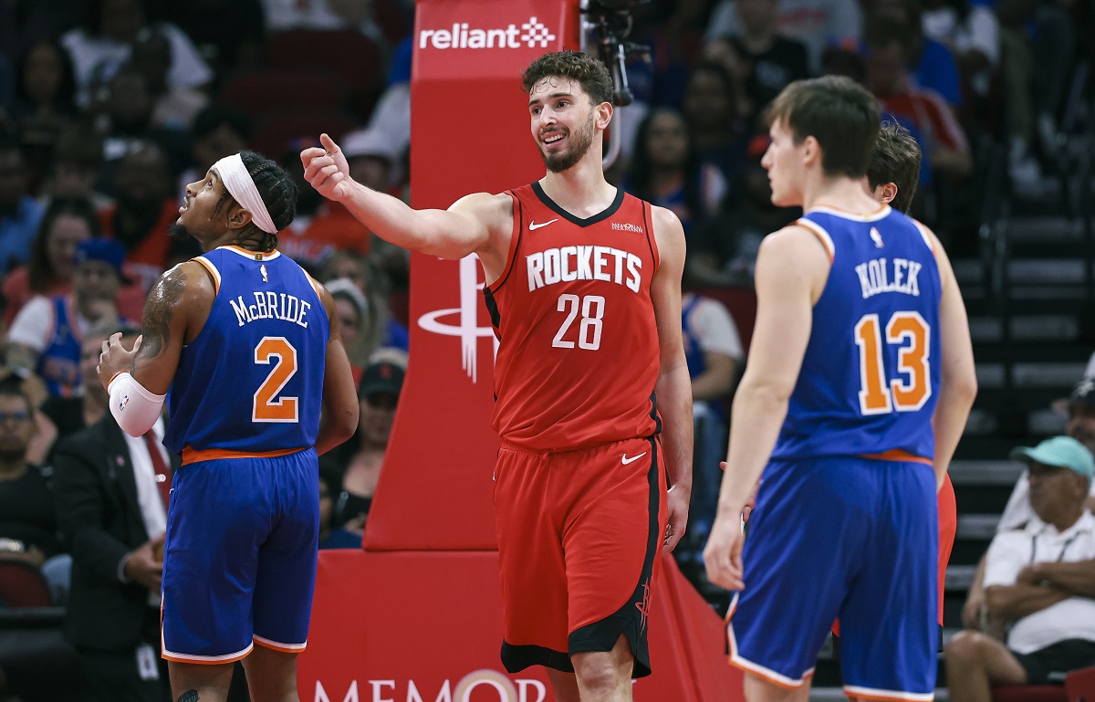 Alperen Sengun (Rockets) contre les Knicks