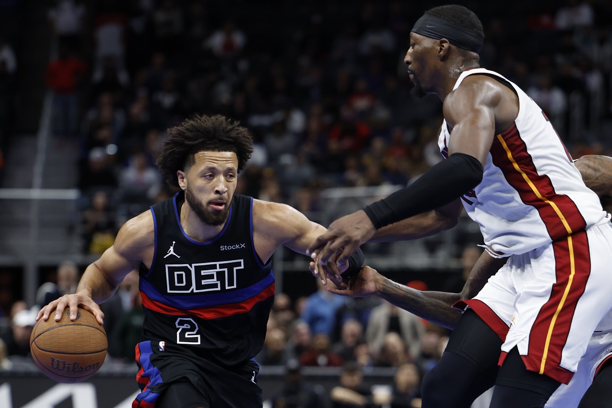 Cade Cunningham (Pistons) contre le Heat