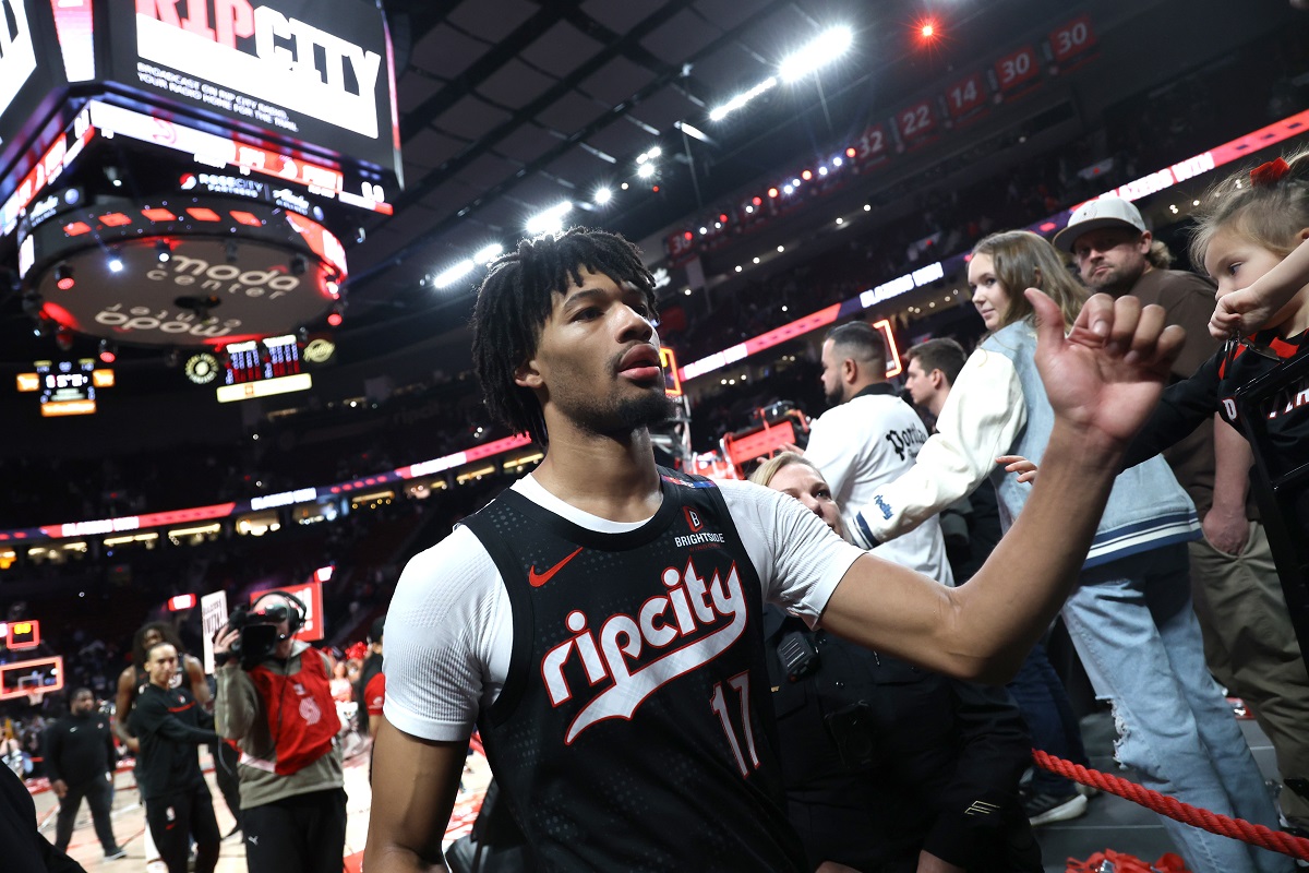 Shaedon Sharpe (Blazers) contre les Hawks