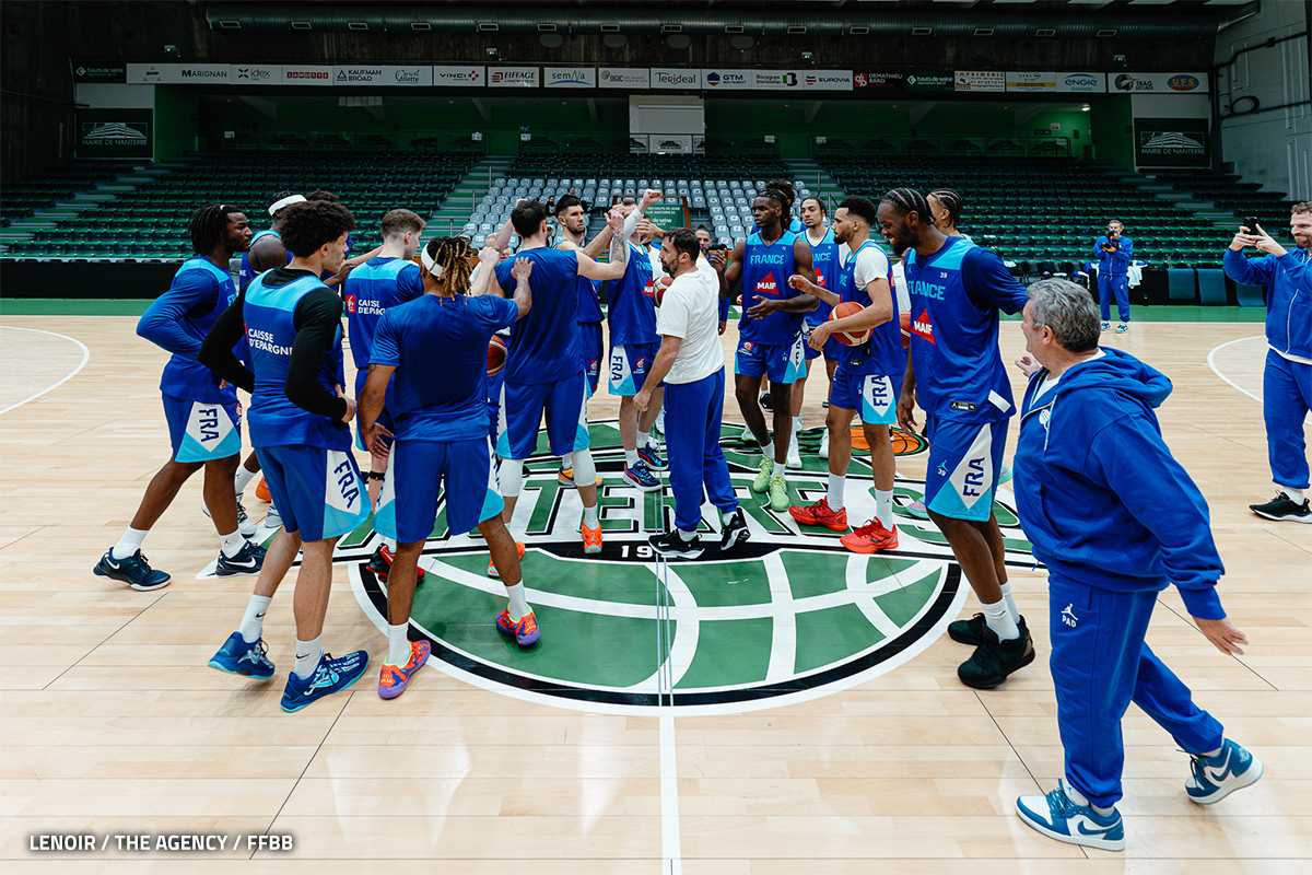 Frédéric Fauthoux avec l'Equipe de France
