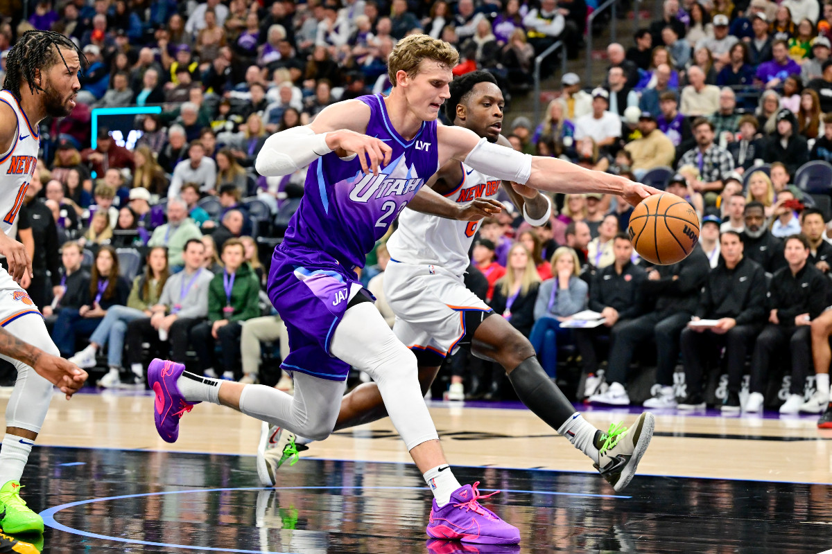 Lauri Markkanen avec le Utah Jazz face aux New York Knicks