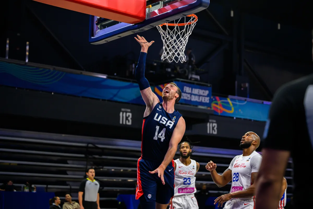 Frank Kaminsky (Team USA) / Crédit photo : FIBA