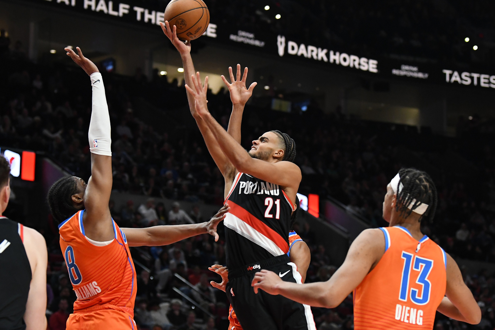 Rayan Rupert avec les Blazers