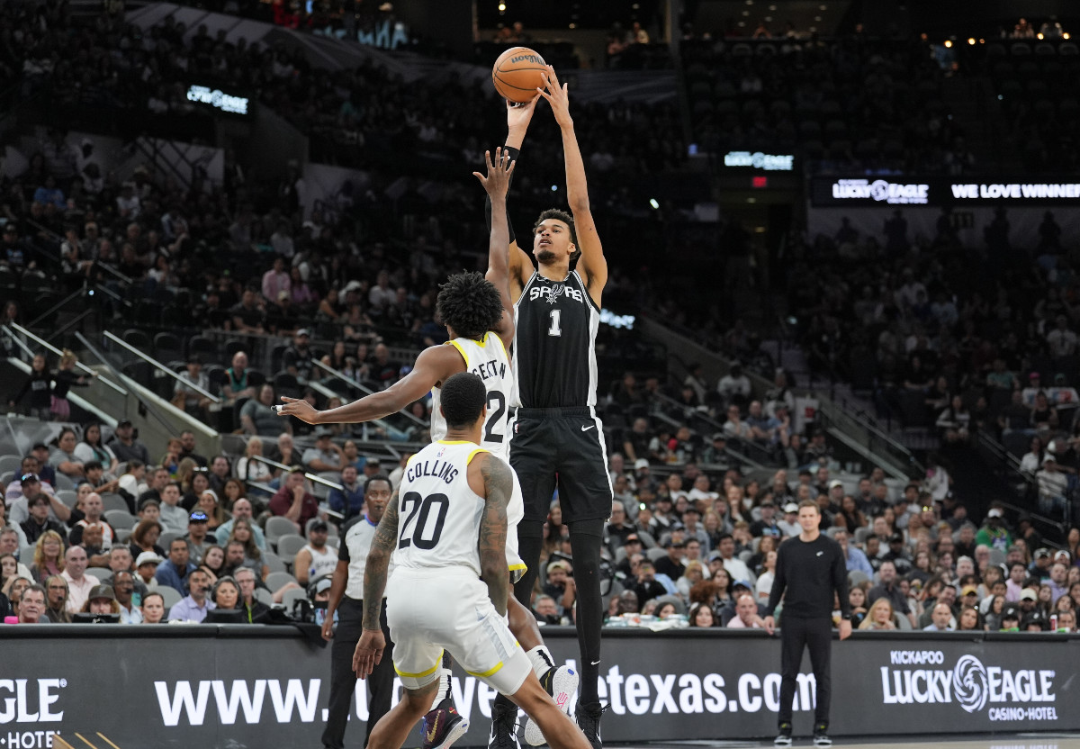 Victor Wembanyama et les Spurs face au Jazz