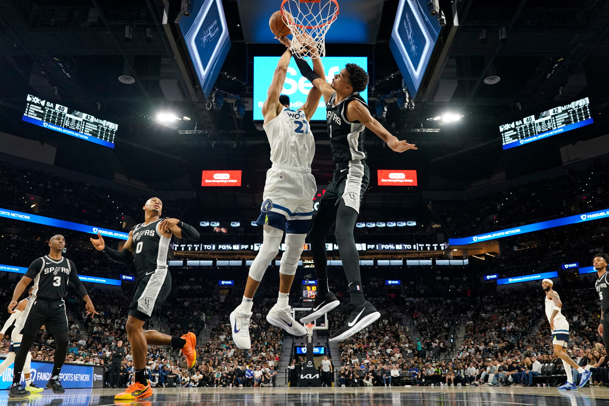 Victor Wembanyama et les Spurs face à Rudy Gobert