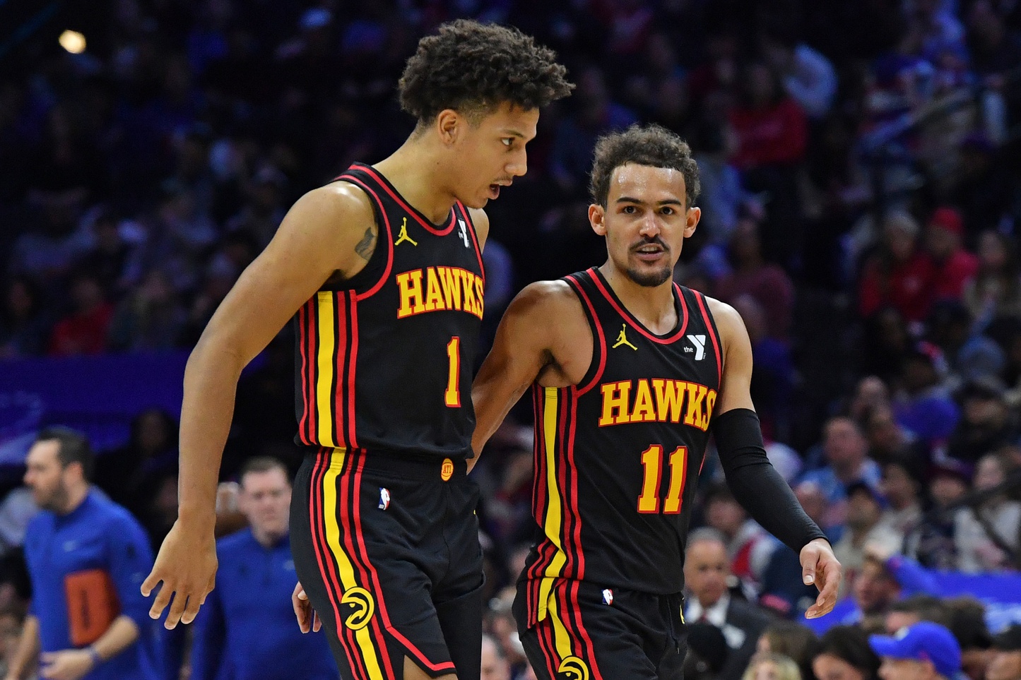 Trae Young et Jalen Johnson avec les Hawks