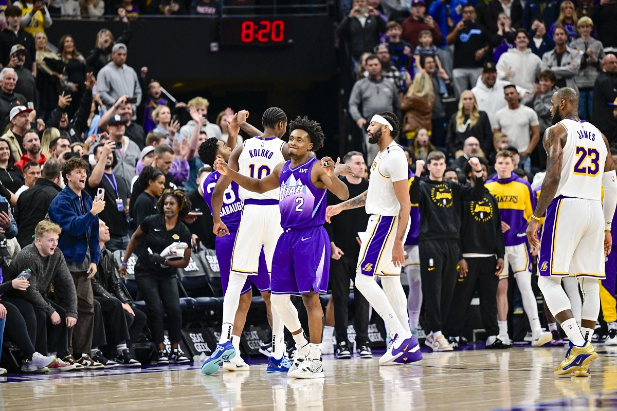 Collin Sexton (Jazz) contre les Lakers
