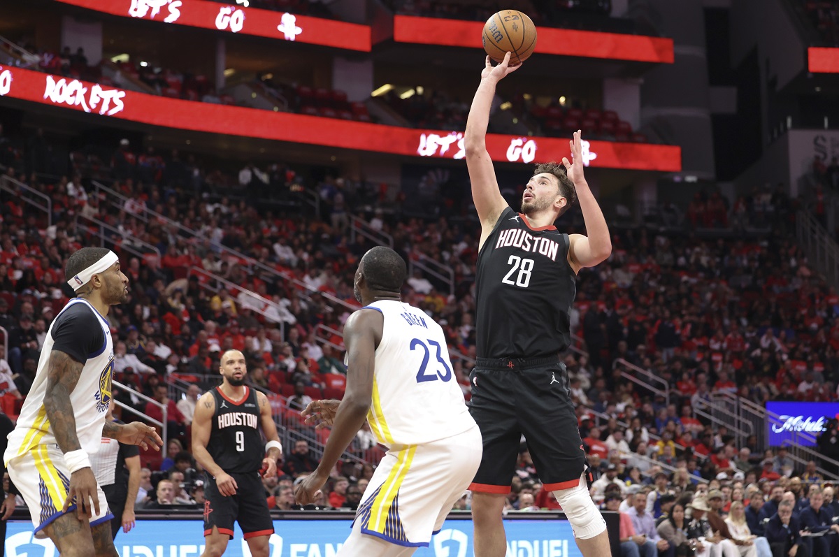 Alperen Sengun (Rockets) contre les Warriors