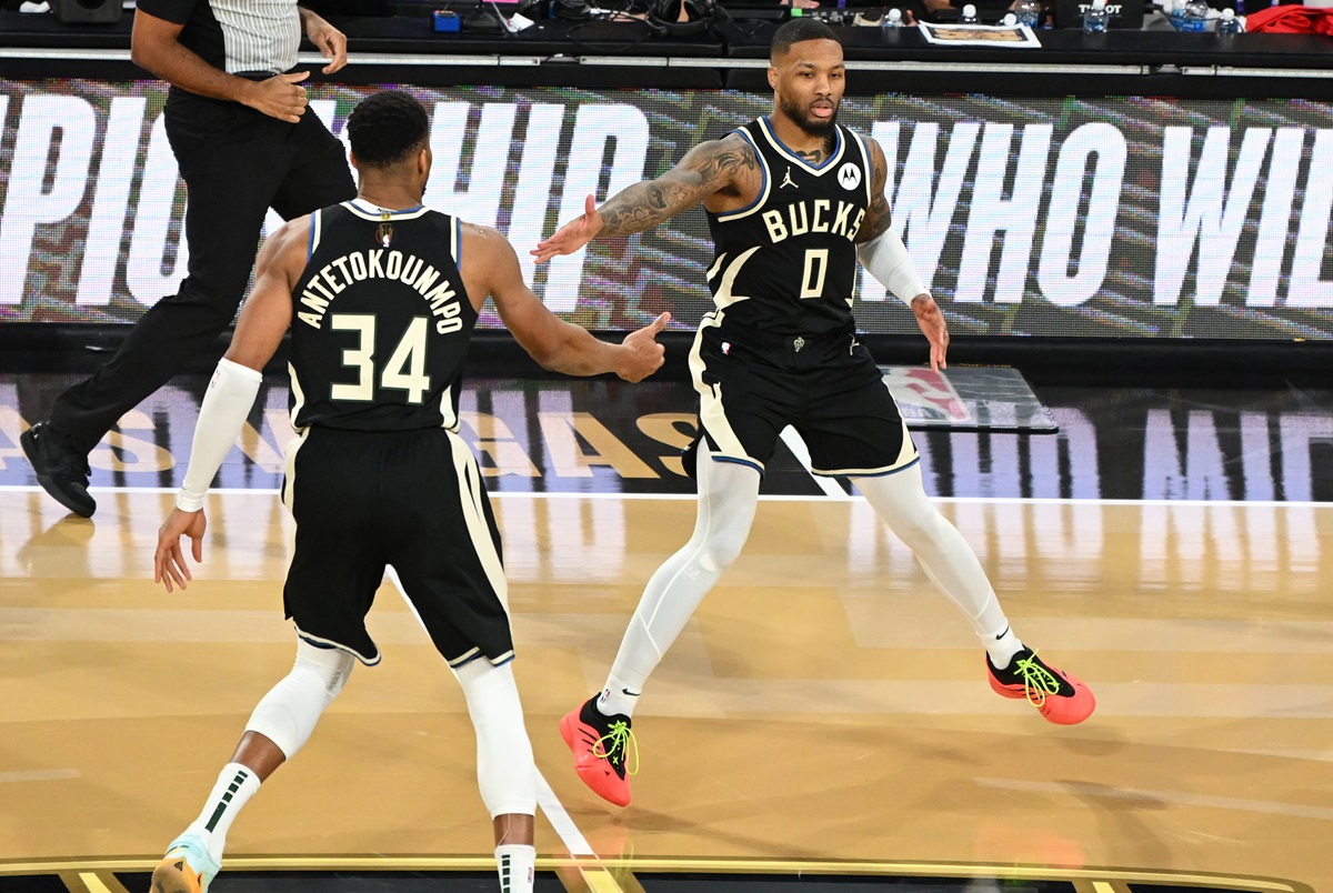 Damian Lillard et Giannis Antetokounmpo