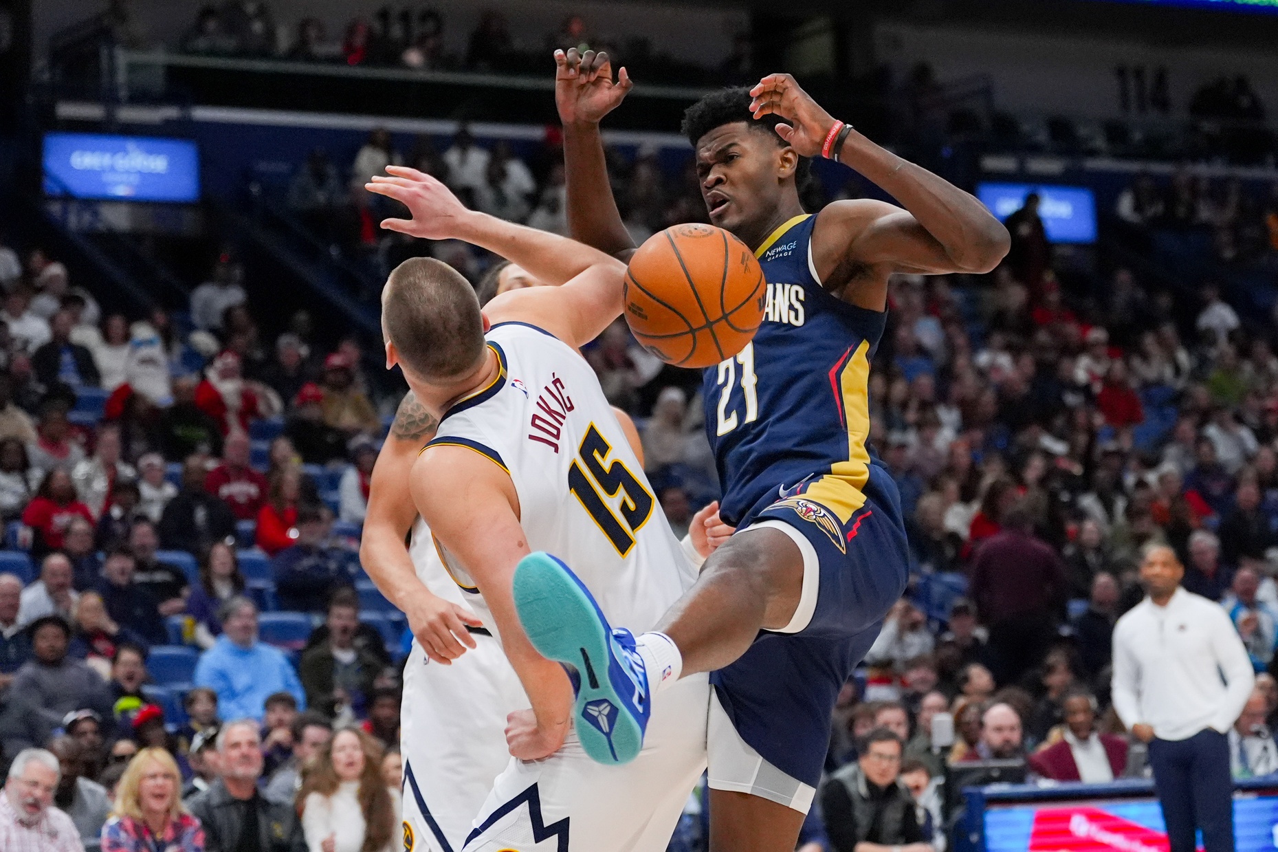 Nikola Jokic et les Nuggets face aux Pelicans