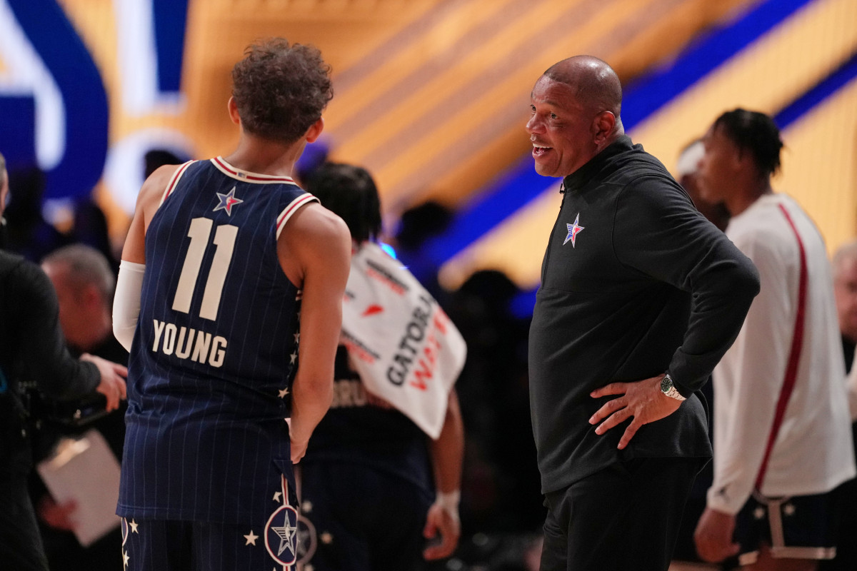 Trae Young et Doc Rivers