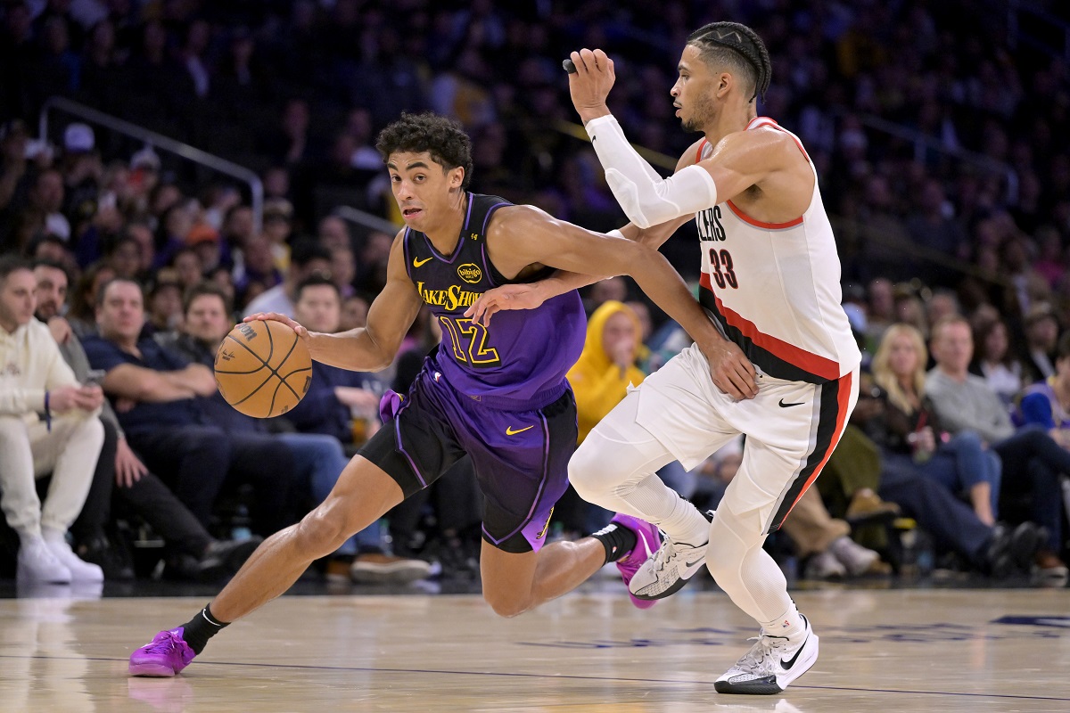 Max Christie (Lakers) contre les Blazers