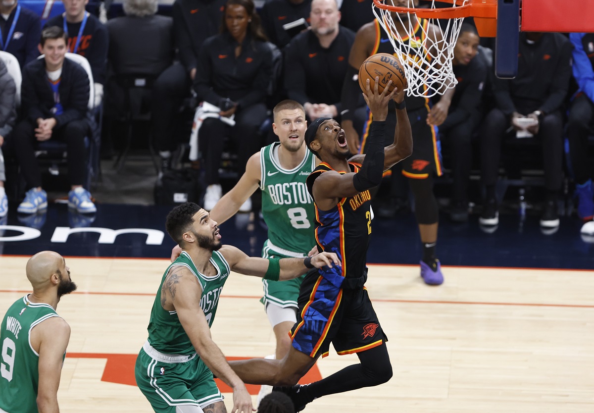 Shai Gilgeous-Alexander (Thunder) contre les Celtics