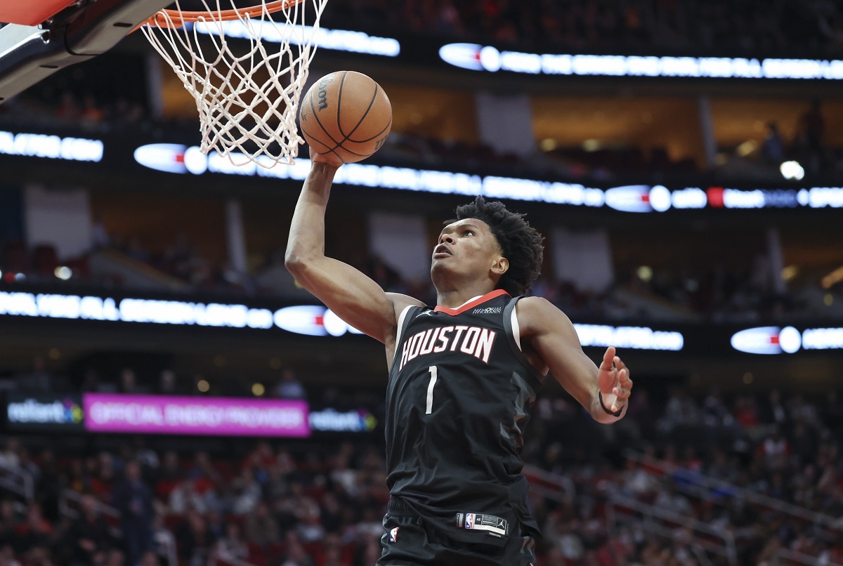 Amen Thompson (Rockets) contre les Grizzlies