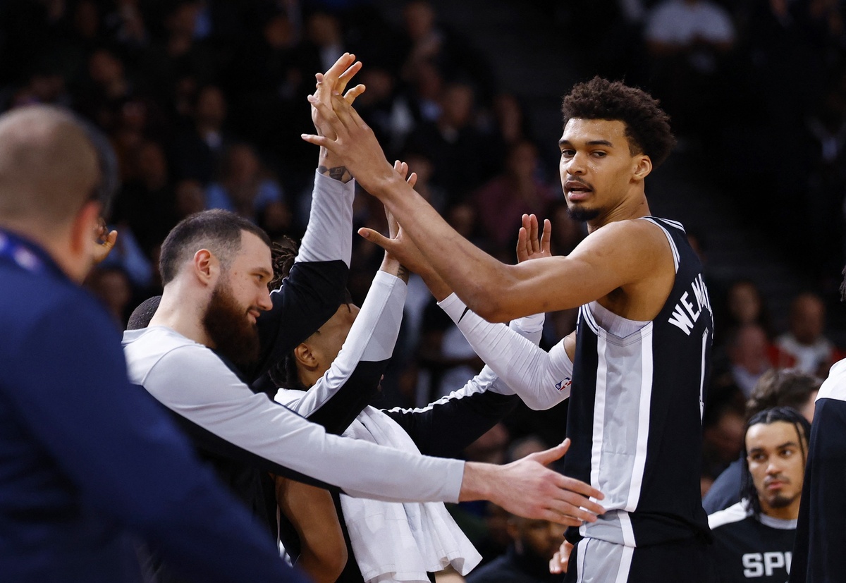 Victor Wembanyama avec les Spurs