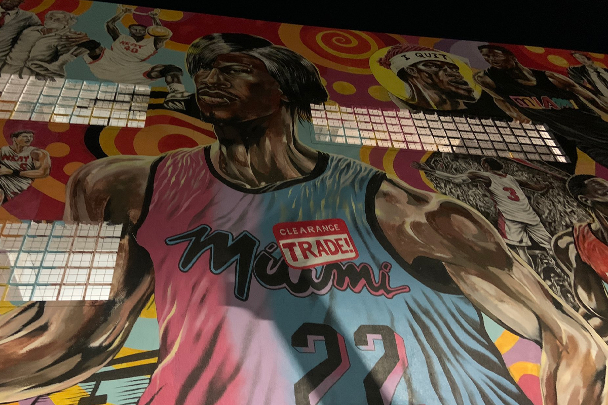 La fresque de Jimmy Butler à Miami