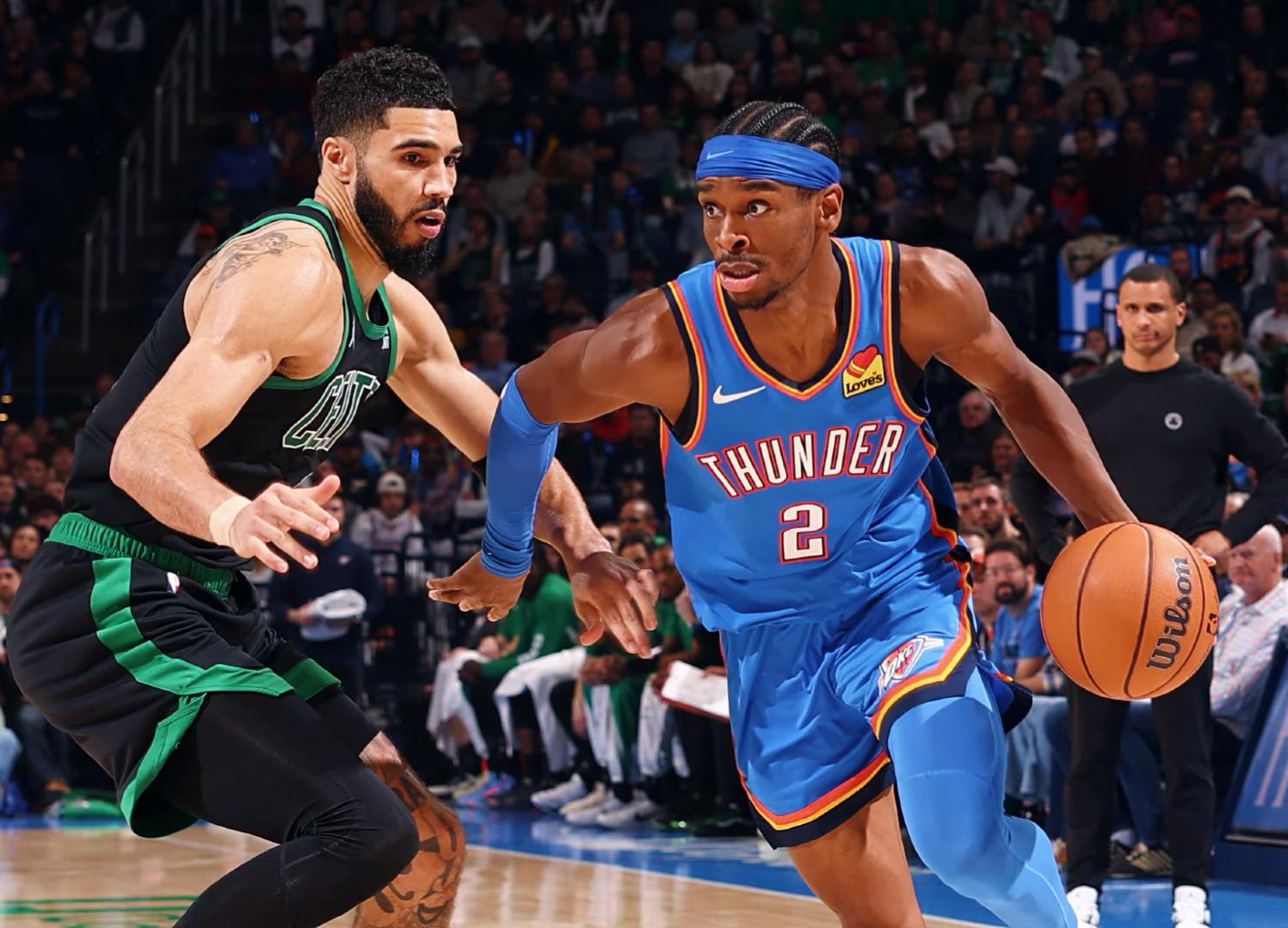 Shai Gilgeous-Alexander et Jayson Tatum