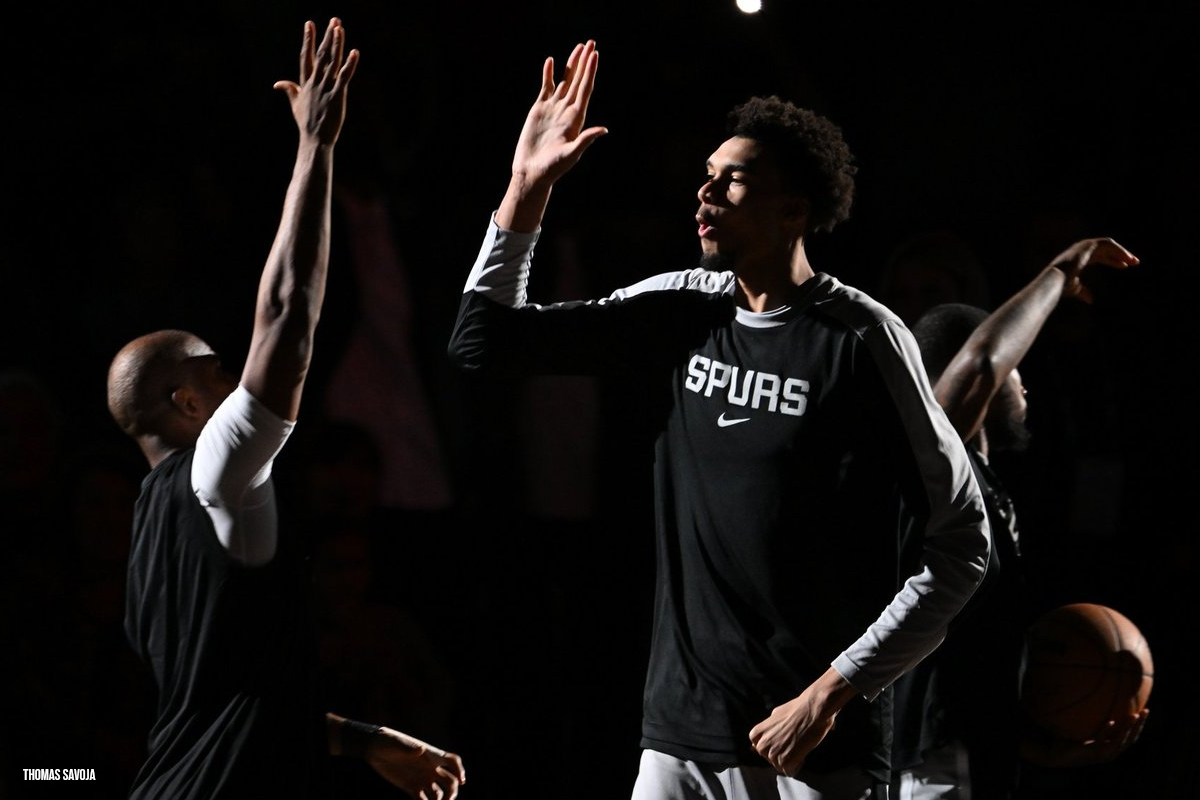 Victor Wembanyama avec les Spurs à Paris