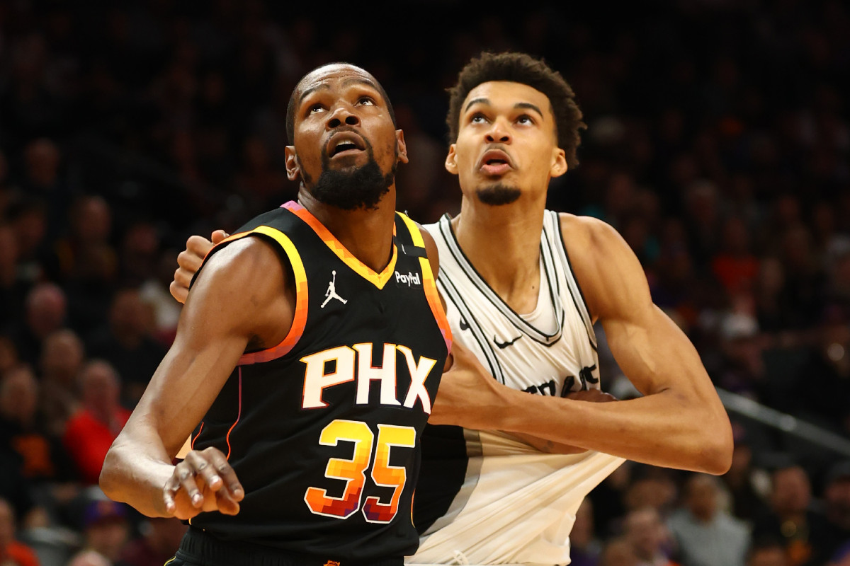 Victor Wembanyama et Kevin Durant