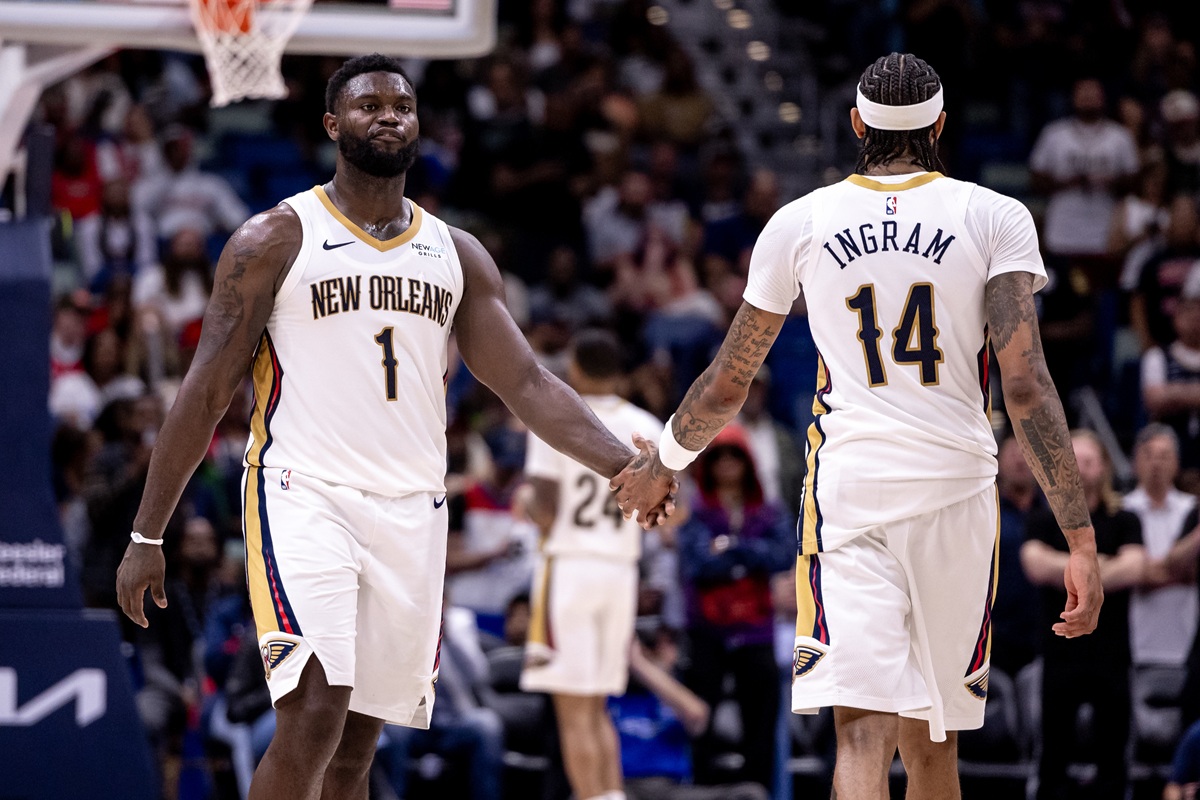 Zion Williamson et Brandon Ingram (Pelicans) contre les Pacers