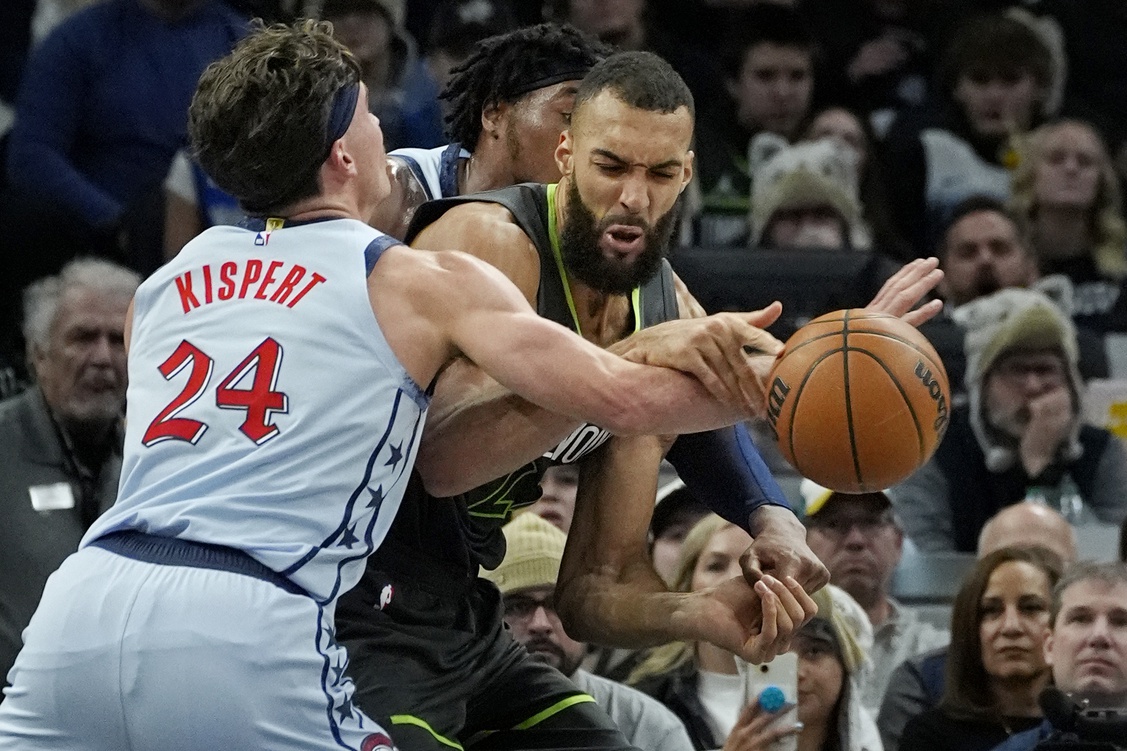 Rudy Gobert et les Wolves face aux Wizards